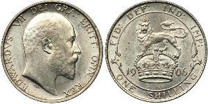 1 Shilling Regno Unito di Gran Bretagna e Irlanda (1801-1922) Argento Edoardo VII (1841-1910)