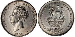 1 Shilling Regno Unito di Gran Bretagna e Irlanda (1801-1922) Argento Giorgio IV (1762-1830)