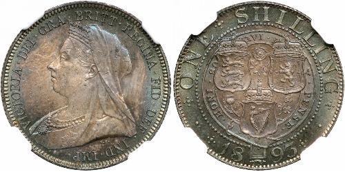 1 Shilling Regno Unito di Gran Bretagna e Irlanda (1801-1922) Argento Vittoria (1819 - 1901)