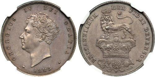 1 Shilling Regno Unito di Gran Bretagna e Irlanda (1801-1922) Argento Giorgio IV (1762-1830)