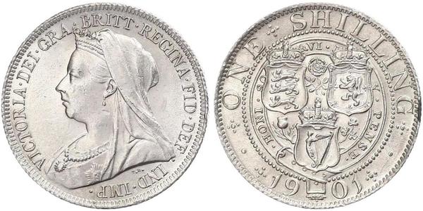 1 Shilling Regno Unito di Gran Bretagna e Irlanda (1801-1922) Argento Vittoria (1819 - 1901)