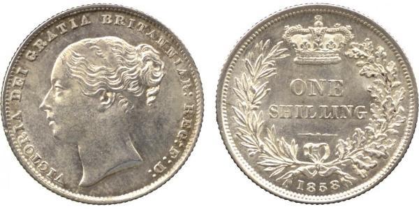 1 Shilling Regno Unito di Gran Bretagna e Irlanda (1801-1922) Argento Vittoria (1819 - 1901)