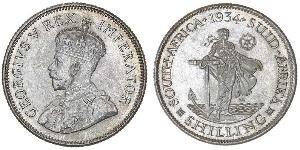 1 Shilling Sudafrica Argento Giorgio V (1865-1936)