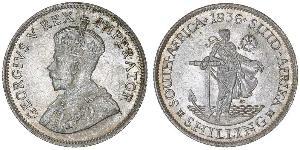 1 Shilling Sudafrica Argento Giorgio V (1865-1936)