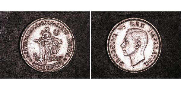 1 Shilling Sudafrica Argento Giorgio VI (1895-1952)