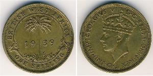 1 Shilling British West Africa (1780 - 1960) Brass George VI (1895-1952)