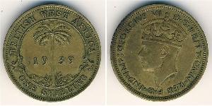 1 Shilling British West Africa (1780 - 1960) Brass George VI (1895-1952)