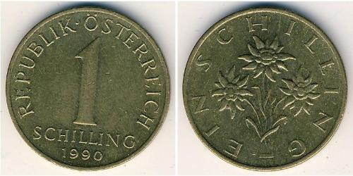 1 Shilling Republic of Austria (1955 - ) Brass 