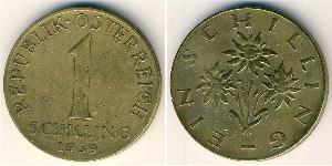 1 Shilling Republic of Austria (1955 - ) Bronze/Aluminium 