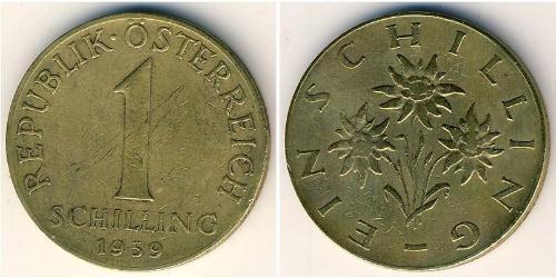 1 Shilling Republic of Austria (1955 - ) Bronze/Aluminium 