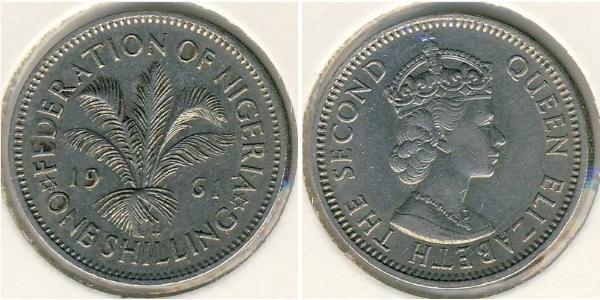 1 Shilling Nigeria Copper/Nickel 