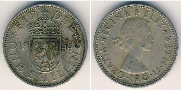 1 Shilling United Kingdom (1922-) Copper/Nickel Elizabeth II (1926-2022)