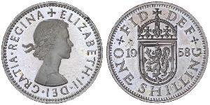 1 Shilling Feriind Kiningrik (1922-) Cuivre/Nickel Elizabeth II (1926-2022)