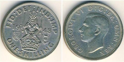 1 Shilling Feriind Kiningrik (1922-) Cuivre/Nickel George VI (1895-1952)