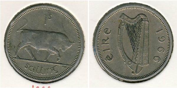 1 Shilling Irlande (1922 - ) Cuivre/Nickel 