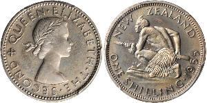 1 Shilling Nouvelle-Zélande Cuivre/Nickel Elizabeth II (1926-2022)