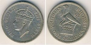 1 Shilling Southern Rhodesia (1923-1980) Cuivre/Nickel George VI (1895-1952)