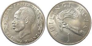 1 Shilling Tanzanie Cuivre/Nickel 