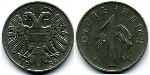 1 Shilling Federal State of Austria (1934-1938) Kupfer/Nickel 