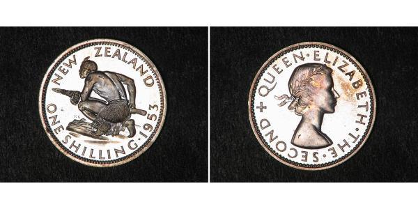 1 Shilling Neuseeland Kupfer/Nickel Elizabeth II (1926-2022)