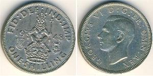 1 Shilling Vereinigtes Königreich (1922-) Kupfer/Nickel Georg VI (1895-1952)
