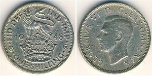 1 Shilling Vereinigtes Königreich (1922-) Kupfer/Nickel Georg VI (1895-1952)