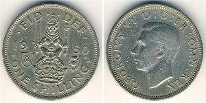 1 Shilling Vereinigtes Königreich (1922-) Kupfer/Nickel Georg VI (1895-1952)