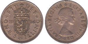 1 Shilling Vereinigtes Königreich (1922-) Kupfer/Nickel Elizabeth II (1926-2022)