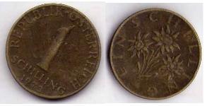 1 Shilling Republic of Austria (1955 - ) Laiton 