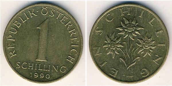 1 Shilling Republic of Austria (1955 - ) Latón 