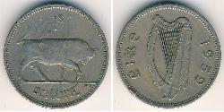 1 Shilling Irlanda (1922 - ) Níquel/Cobre 