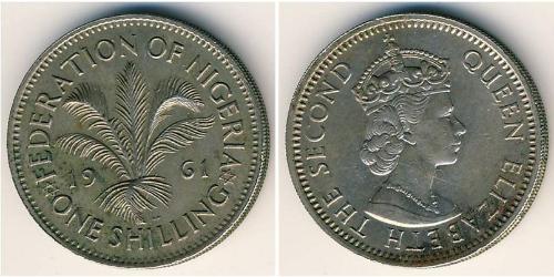 1 Shilling Nigeria Níquel/Cobre 