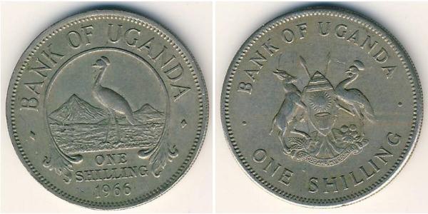 1 Shilling Uganda Níquel/Cobre 