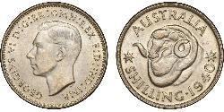 1 Shilling Australia (1939 - ) Plata Jorge VI (1895-1952)