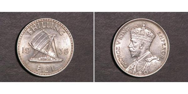 1 Shilling Imperio británico (1497 - 1949) / Fiyi Plata Jorge V (1865-1936)