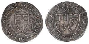 1 Shilling Mancomunidad de Inglaterra (1649-1660) Plata 