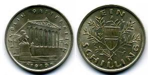 1 Shilling Primera República de Austria (1918-1934) Plata 