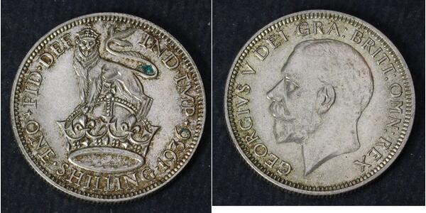 1 Shilling Reino Unido Plata 