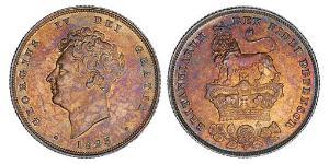 1 Shilling Reino Unido de Gran Bretaña e Irlanda (1801-1922) Plata Jorge IV (1762-1830)