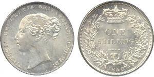 1 Shilling Reino Unido de Gran Bretaña e Irlanda (1801-1922) Plata Victoria (1819 - 1901)