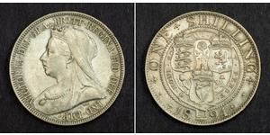 1 Shilling Reino Unido de Gran Bretaña e Irlanda (1801-1922) Plata Victoria (1819 - 1901)