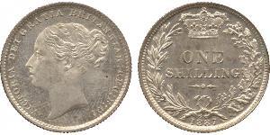 1 Shilling Reino Unido de Gran Bretaña e Irlanda (1801-1922) Plata Victoria (1819 - 1901)