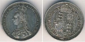 1 Shilling Reino Unido de Gran Bretaña e Irlanda (1801-1922) Plata Victoria (1819 - 1901)