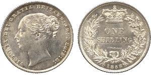 1 Shilling Reino Unido de Gran Bretaña e Irlanda (1801-1922) Plata Victoria (1819 - 1901)