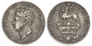 1 Shilling Reino Unido de Gran Bretaña e Irlanda (1801-1922) Plata Jorge IV (1762-1830)