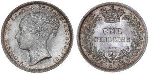1 Shilling Reino Unido de Gran Bretaña e Irlanda (1801-1922) Plata Victoria (1819 - 1901)