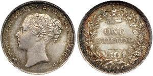 1 Shilling Reino Unido de Gran Bretaña e Irlanda (1801-1922) Plata Victoria (1819 - 1901)