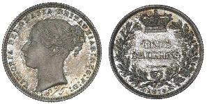1 Shilling Reino Unido de Gran Bretaña e Irlanda (1801-1922) Plata Victoria (1819 - 1901)
