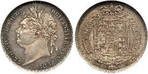 1 Shilling Reino Unido de Gran Bretaña e Irlanda (1801-1922) Plata Jorge IV (1762-1830)