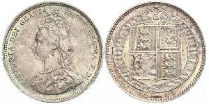 1 Shilling Reino Unido de Gran Bretaña e Irlanda (1801-1922) Plata Victoria (1819 - 1901)